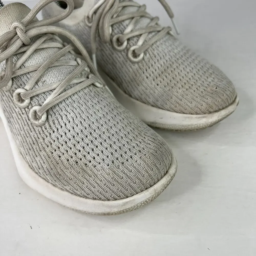 Allbirds TD2 Tree Dasher 2 Mesh Knit Shoe Sneakers Light Gray Womens 6